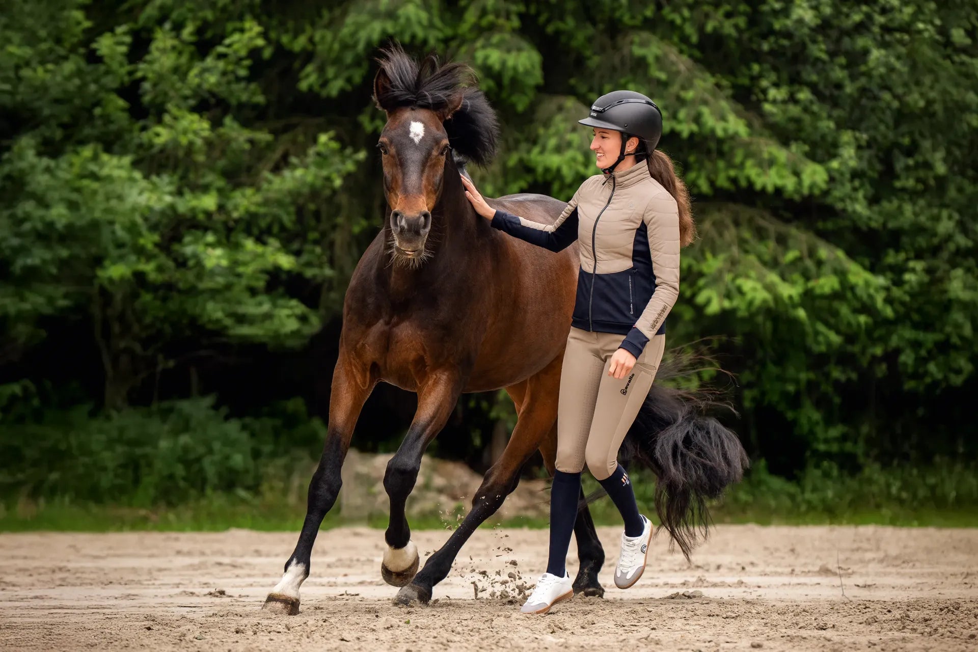 Leggin Cavallo LOVE Mocha Latte Equitación