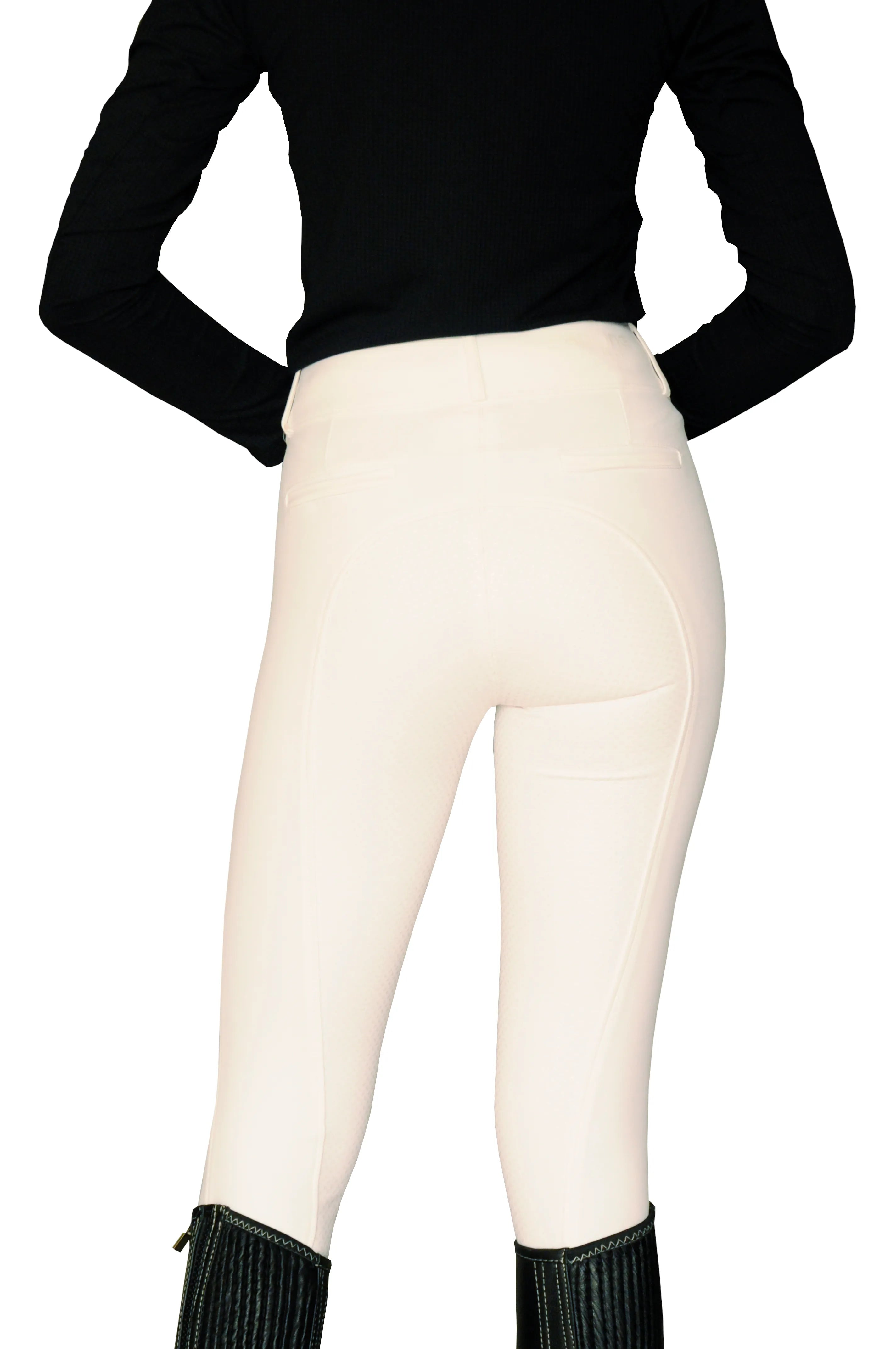 Breech Dama PRO LINE Lisse. Sin strass. Full grip